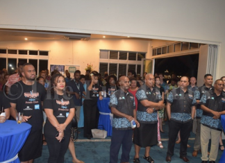 Fiji Journalists and media workers during the World Press Freedom day celebration