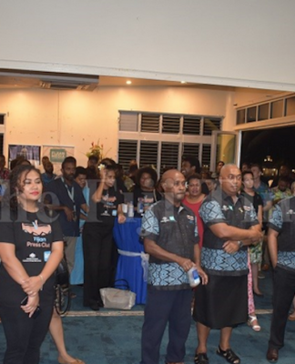 Fiji Journalists and media workers during the World Press Freedom day celebration
