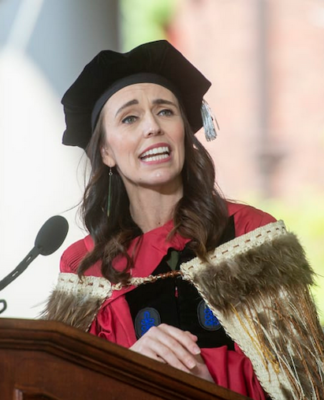 NZ Prime Minister Jacinda Ardern at Harvard