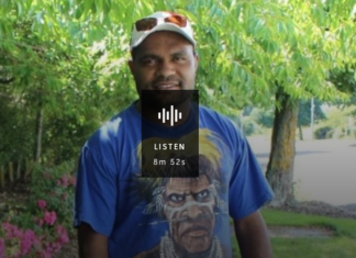West Papuan student in Aotearoa New Zealand Laurens Ikinia