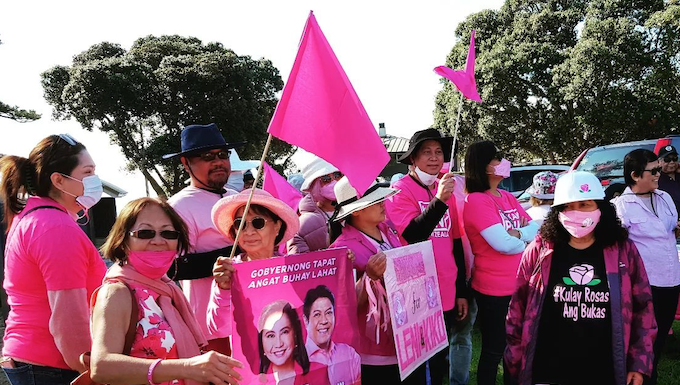 Bongbong politics: Rehabilitating the Philippines’ martial law Marcos family New Zealand diasporic supporters of Vice-President Leni Robredo in the Philippine presidential election