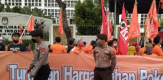 May Day rally in Jakarta 2022