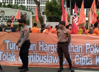 May Day rally in Jakarta 2022