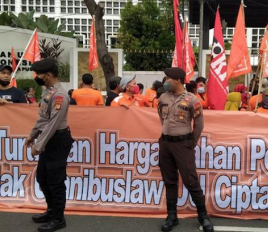 May Day rally in Jakarta 2022