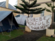 The Norfolk Island protest site