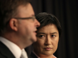 Labor's Penny Wong and Anthony Albanese