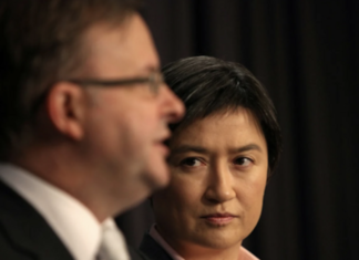 Labor's Penny Wong and Anthony Albanese