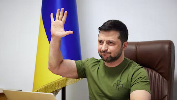 Ukraine President Volodomyr Zelenskyy