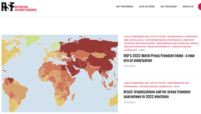 RSF report another reminder for Fiji to drop harsh media penalties, says FMA RSF 2022 World Press Freedom Index