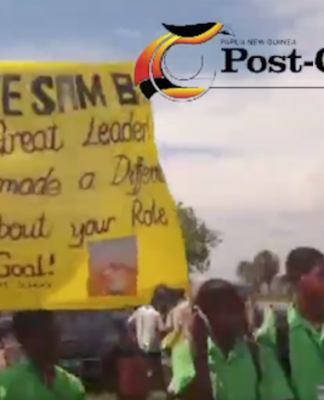 PNG has lost a ‘vibrant and visionary’ leader, says grand chief Sir Bob Deputy Prime Minister Sam Basil's funeral cortege