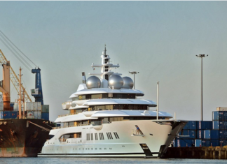 The Russian super yacht Amadea