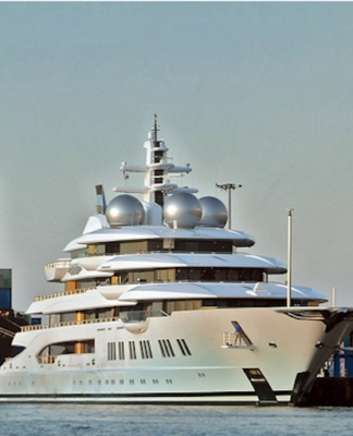 The Russian super yacht Amadea