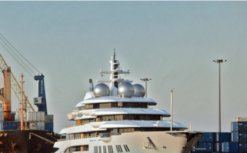 The Russian super yacht Amadea
