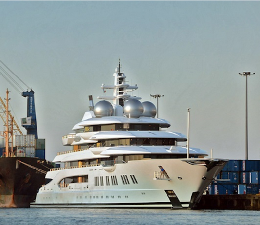 The Russian super yacht Amadea