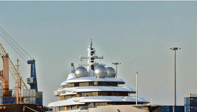The Russian super yacht Amadea