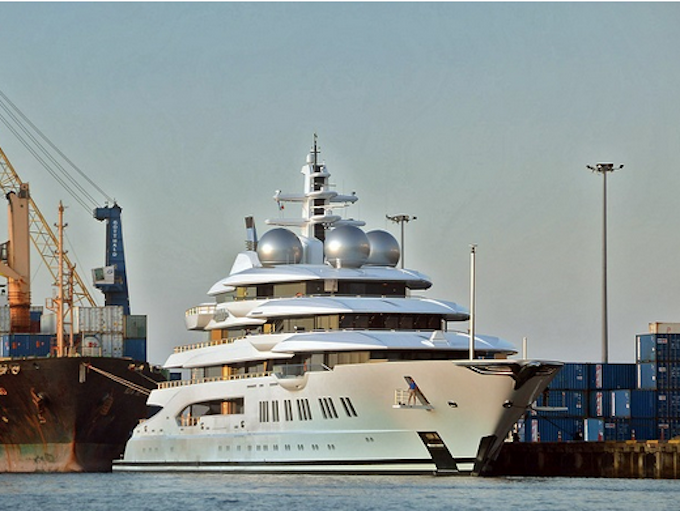 The Russian super yacht Amadea