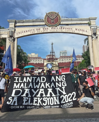 Philippines forgets history and sells its soul for another Marcos Students protest at the University of the Philippines Manila