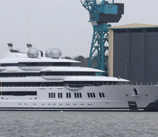 The Russian super yacht Amadea