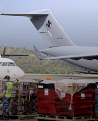 Ballistic vests and helmets gifted from Australia to PNG police arrive in Port Moresby