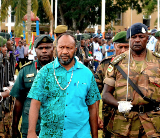 Reunification of Movements for Change party leader Charlot Salwai