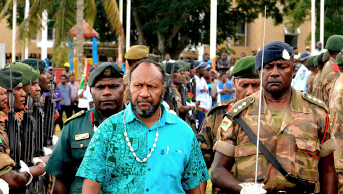 Reunification of Movements for Change party leader Charlot Salwai
