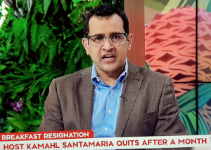 Resigned current affairs anchor Kamahl Santamaria