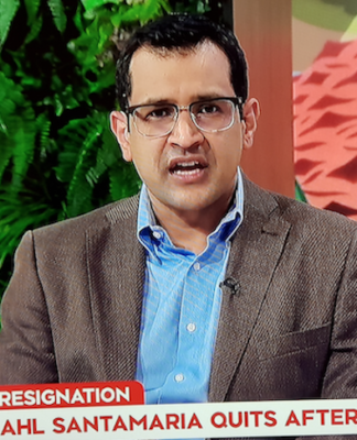 Resigned current affairs anchor Kamahl Santamaria