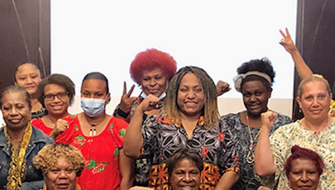 Hopeful PNG women politicians at a recent health workshop