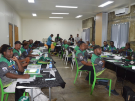 PNG provincial logistics assistants attending a pre-election workshop