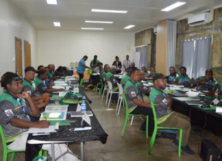 PNG provincial logistics assistants attending a pre-election workshop