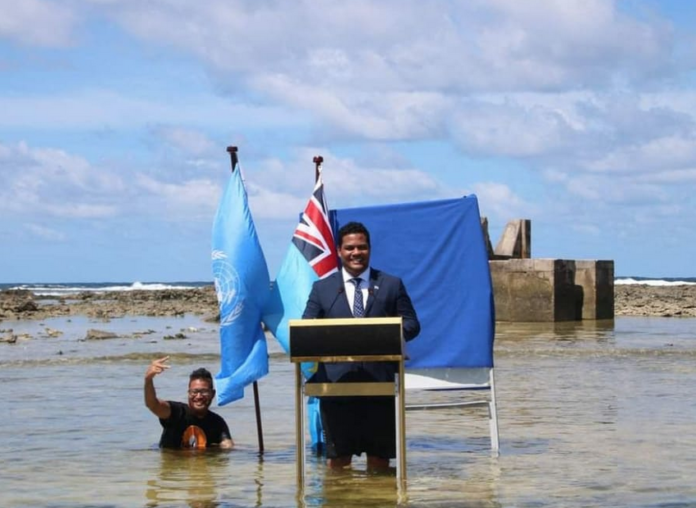 Tuvalu's Foreign Minister Simon Kofe