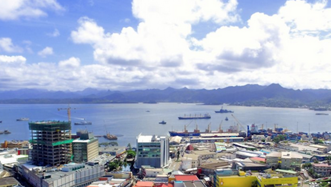 The Fiji capital Suva