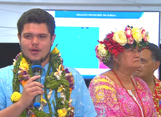 Tahitian student MP Tematai Le Gayic