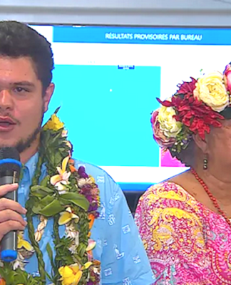 Tahitian student MP Tematai Le Gayic