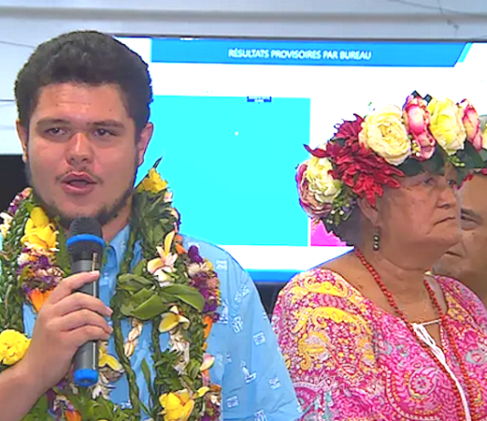 Tahitian student MP Tematai Le Gayic