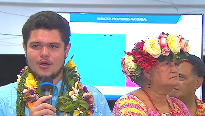 Tahitian student MP Tematai Le Gayic