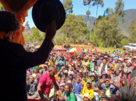 The People's National Congress (PNC) campaigning ahead of the PNG general election