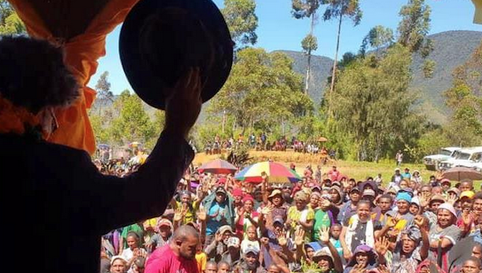 The People's National Congress (PNC) campaigning ahead of the PNG general election