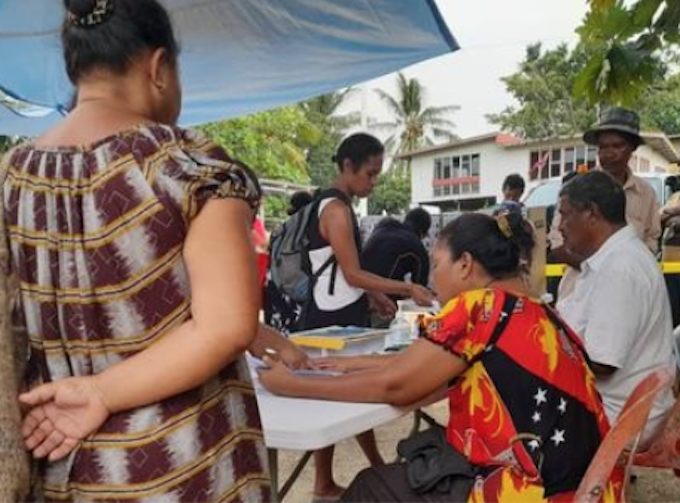 Central Province voters in the PNG elections
