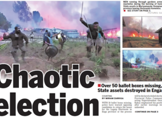 PNG Post-Courier reports the Enga election crisis 150722