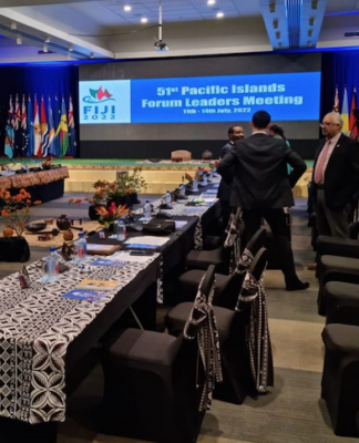 Empty seats mark first Pacific Islands Forum summit meeting Pacific Islands Forum in Fiji 12072022