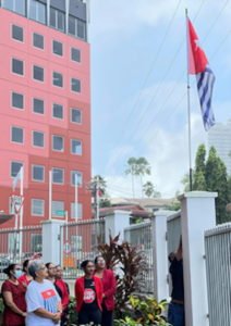 West Papua's Morning Star flag-raising in Suva 