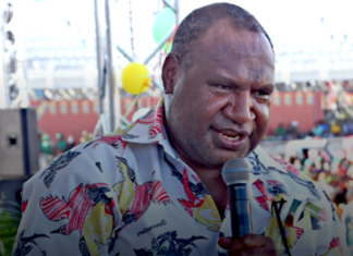 Caretaker Prime Minister James Marape