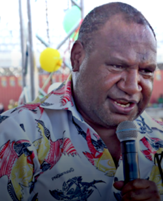 Caretaker Prime Minister James Marape