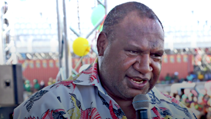 Caretaker Prime Minister James Marape