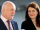 NZ opposition National Party leader Christopher Luxon and deputy Nicola Willis