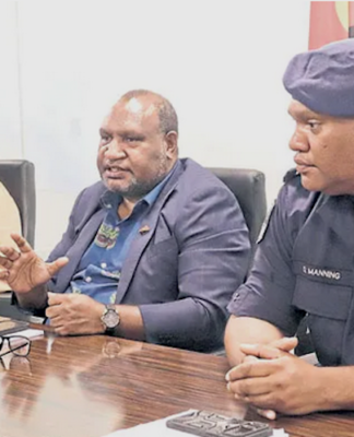 Caretaker Prime Minister James Marape