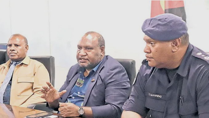 Caretaker Prime Minister James Marape