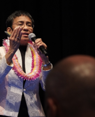 Rappler founder Maria Ressa in Hawai'i