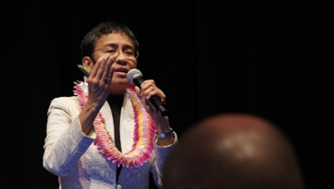 Rappler founder Maria Ressa in Hawai'i